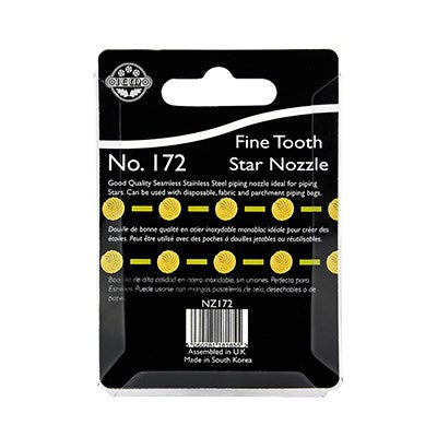 JEM Nozzle - Fine Tooth Open Star #172 #NZ172 - Papagino Foods Inc.
