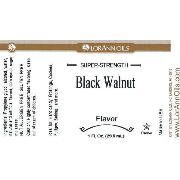 LorAnn Oils Walnut Flavor  - 1 OZ - Papagino Foods Inc.