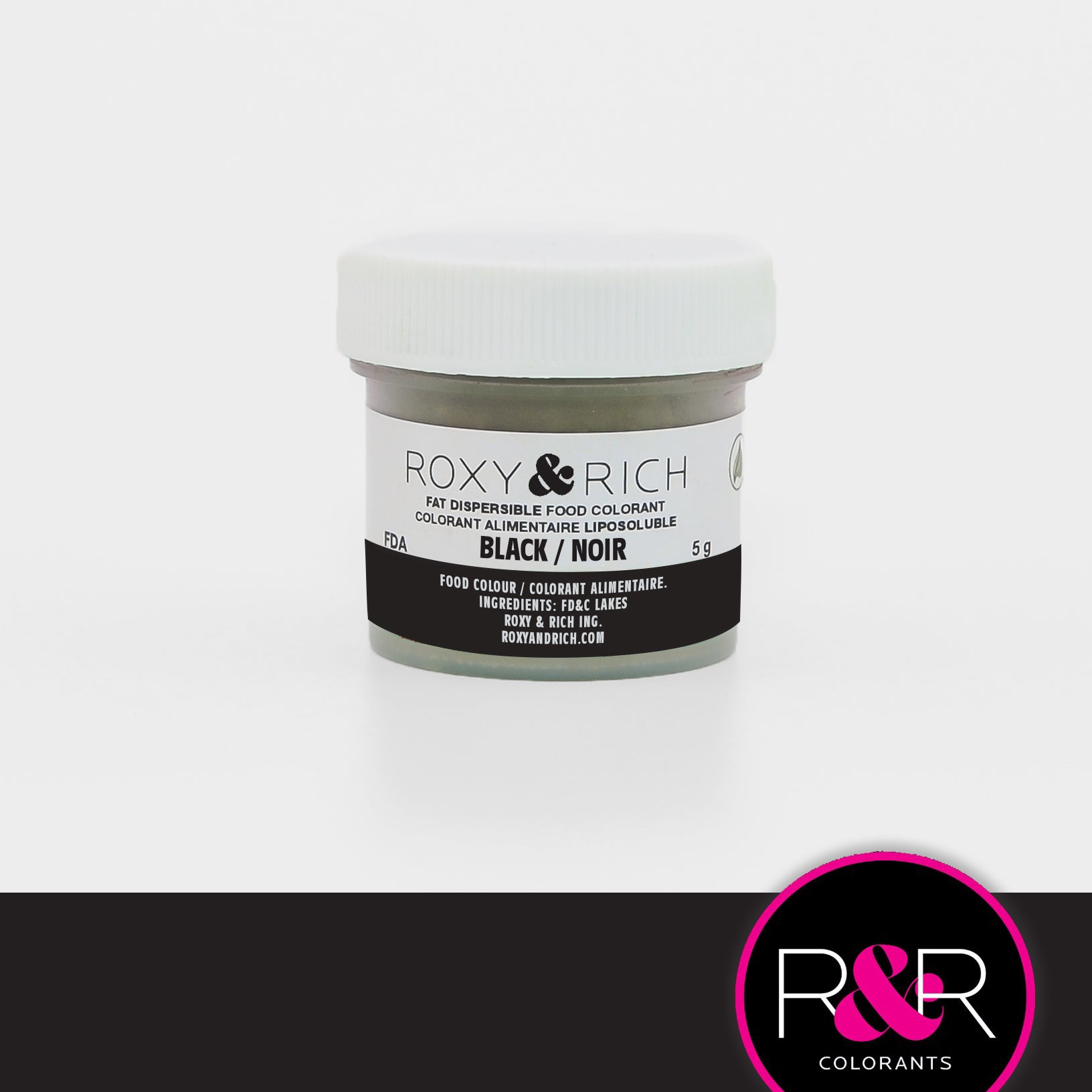 Roxy & Rich Fat Dispersible Dust Black (# P5-B11) - 5 G - Papagino Foods Inc.
