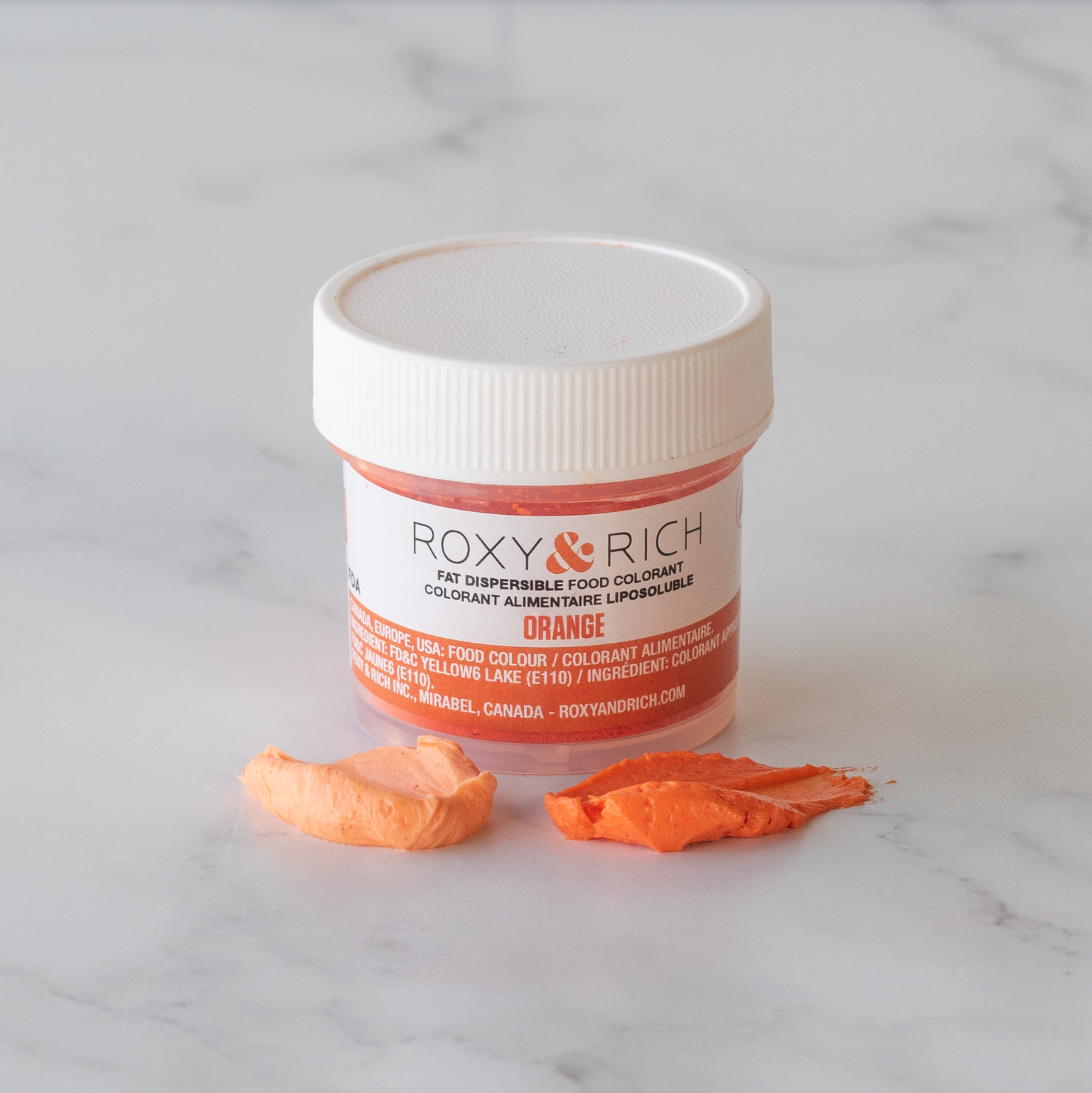 Roxy & Rich Fat Dispersible Dust Orange (# P15-B02) - 15 G - Papagino Foods Inc.