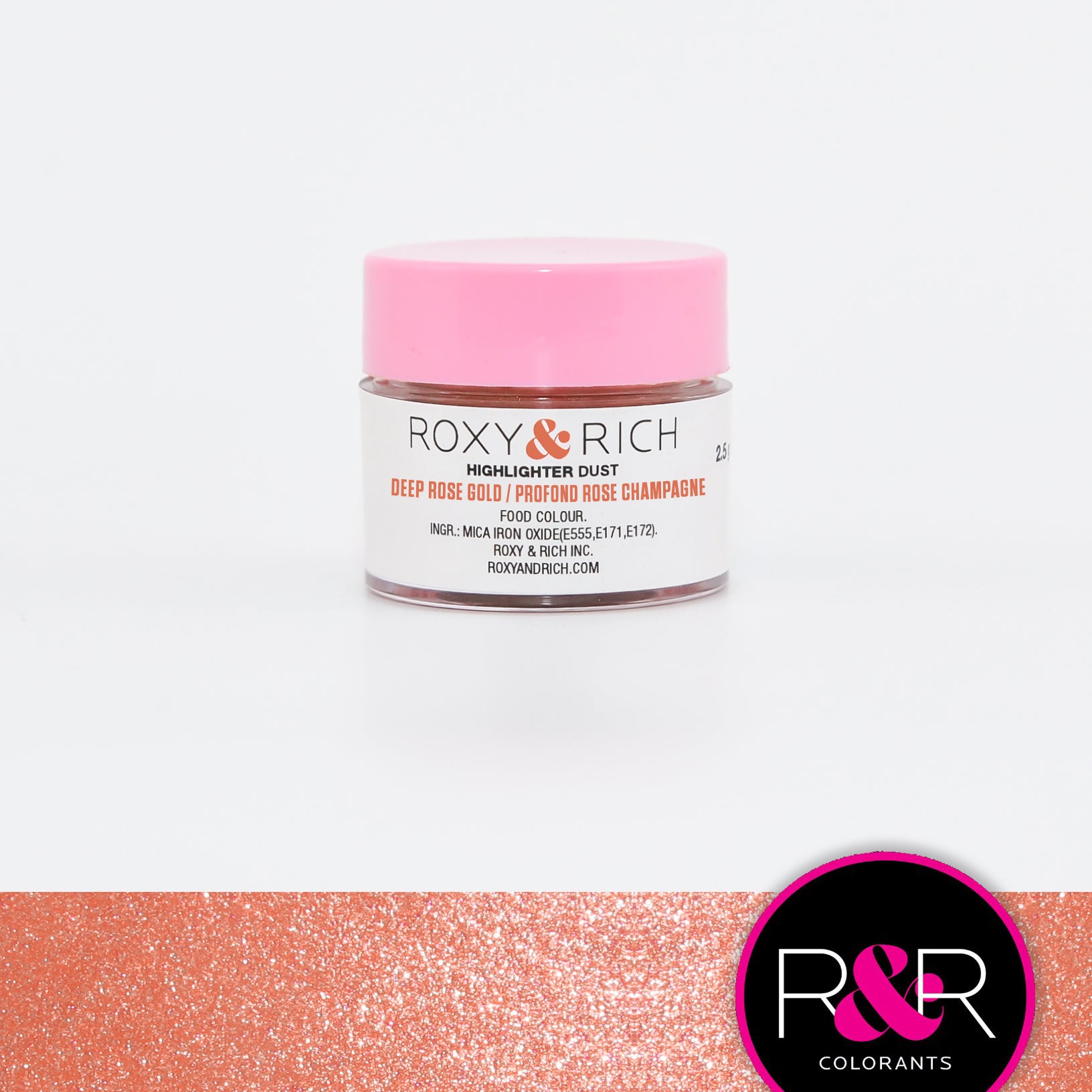 Roxy & Rich, Highlighter Deep Rose Gold 2.5g (#G2-013) - Papagino Foods Inc.