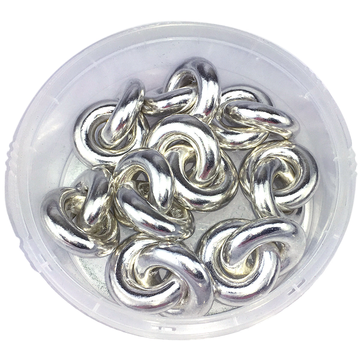 Silver Dragee Rings, 4.45 oz  #78-5819S - Papagino Foods Inc.