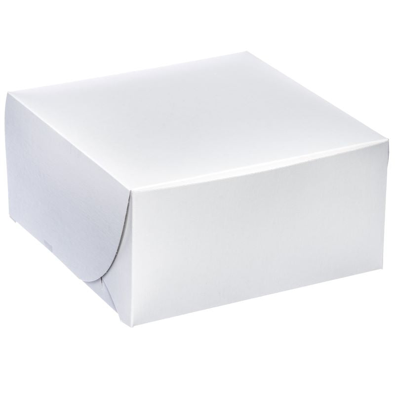 White Cake Box 12 x 12 x 3 / 100 units (PICKUP ONLY) - Papagino Foods Inc.