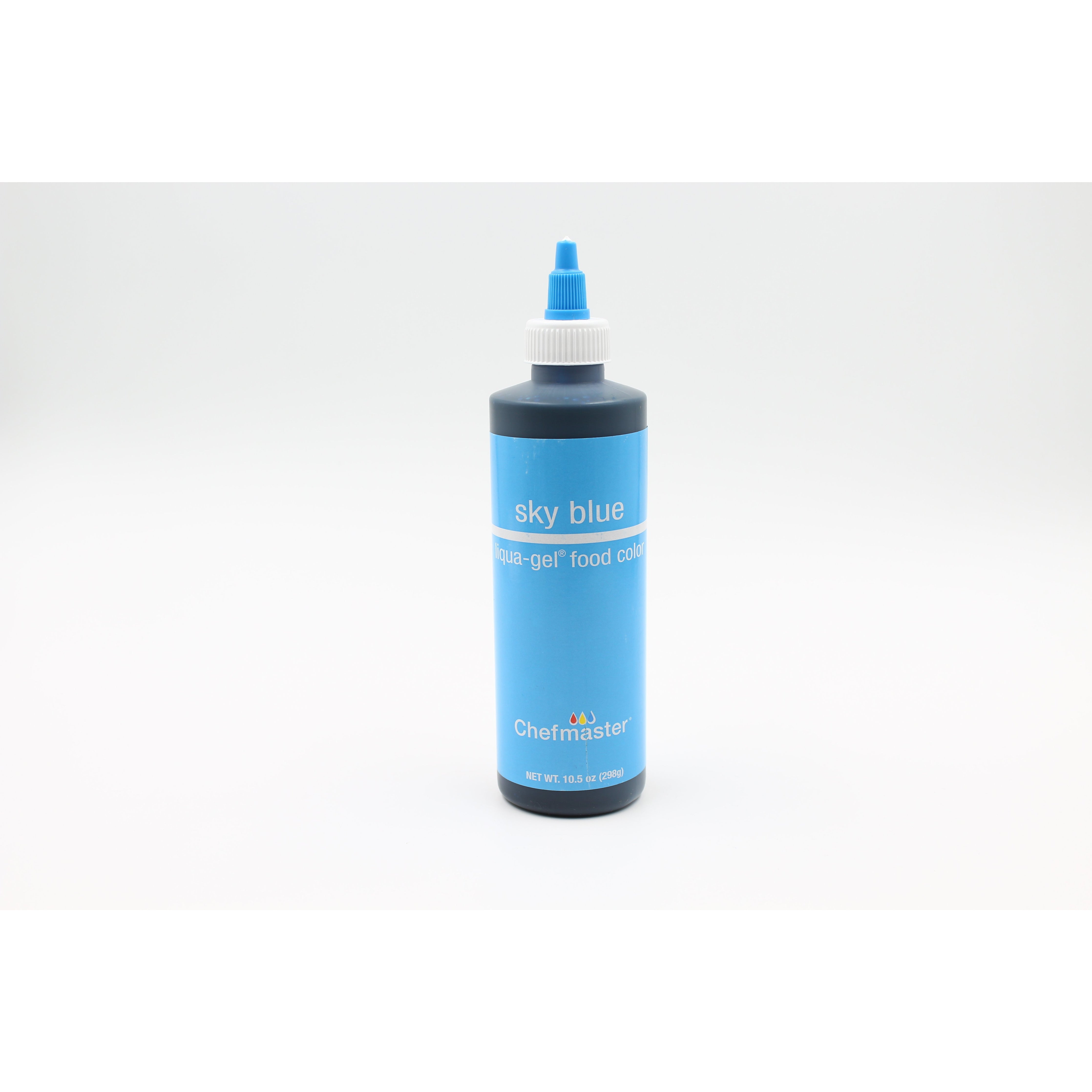 Chefmaster Sky Blue Liqua-Gel Food Coloring  (# 5420) 10.5 OZ - Papagino Foods Inc.
