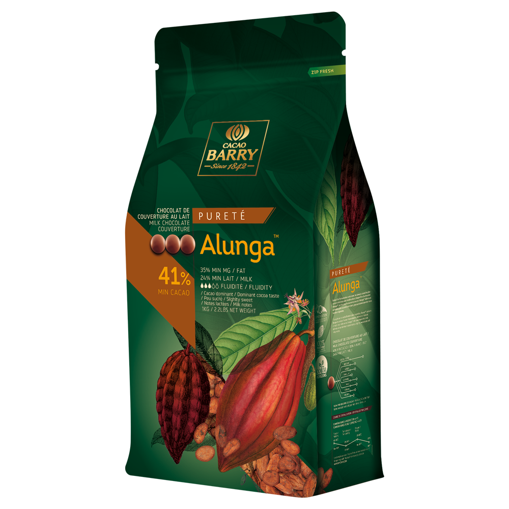Cocoa Barry Alunga Milk Chocolate  41% - Papagino Foods Inc.